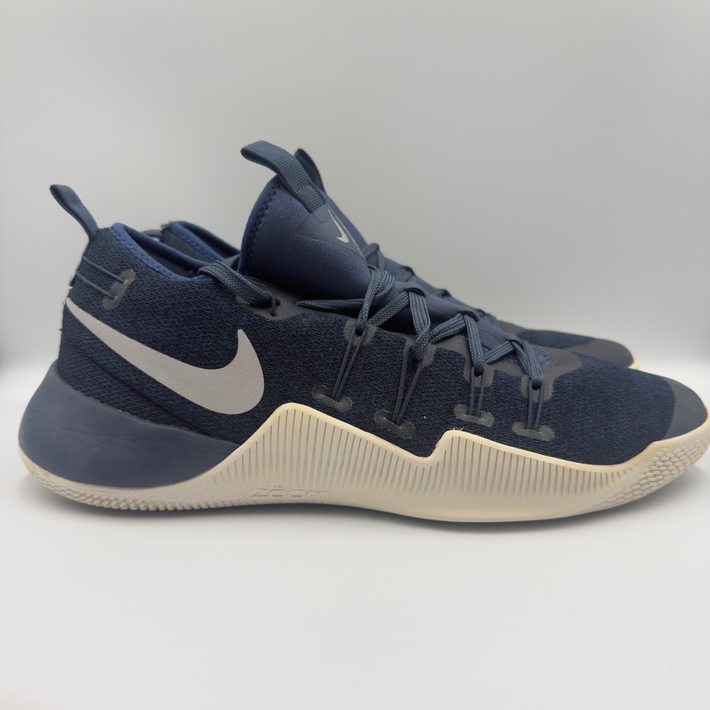 Nike Hypershift Mens Size 14 Basketball Shoes 844369-410 Navy Silver